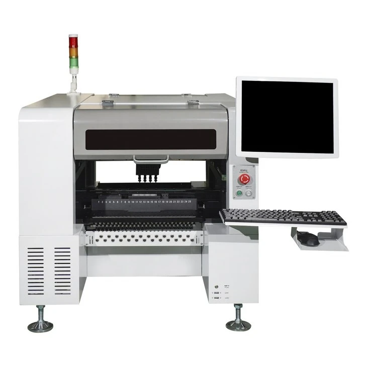 HW-T4-44/50F Benchtop Pick And Place Machine For SMT PCB Assembly - Compact Automatic Mounting Equipment